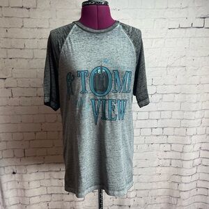 Disney size small a tomb with a view short sleeve raglan style tshirt
